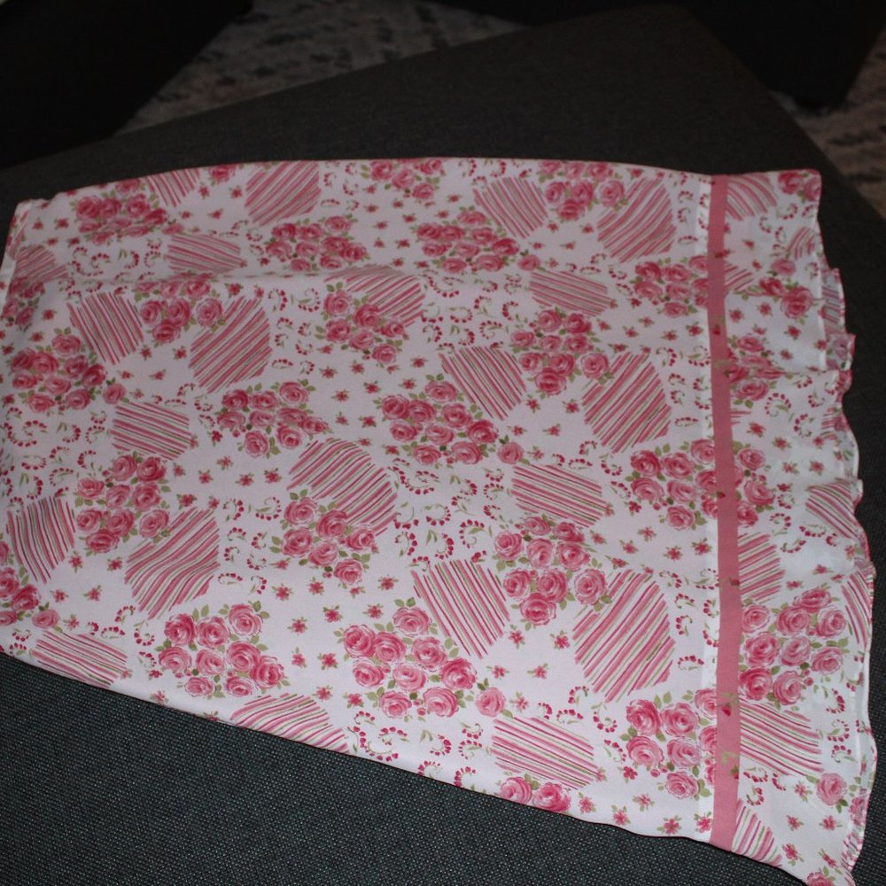 Christopher & Banks A-line skirt - Size 6 - Pink & White